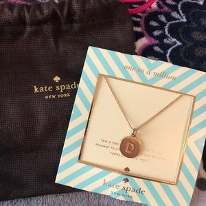 Authentic Kate spade initial necklace